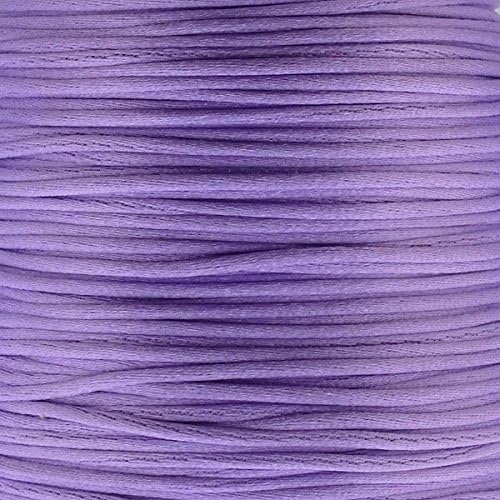 1mm Rattail Satin Cord - Lilac - 5m