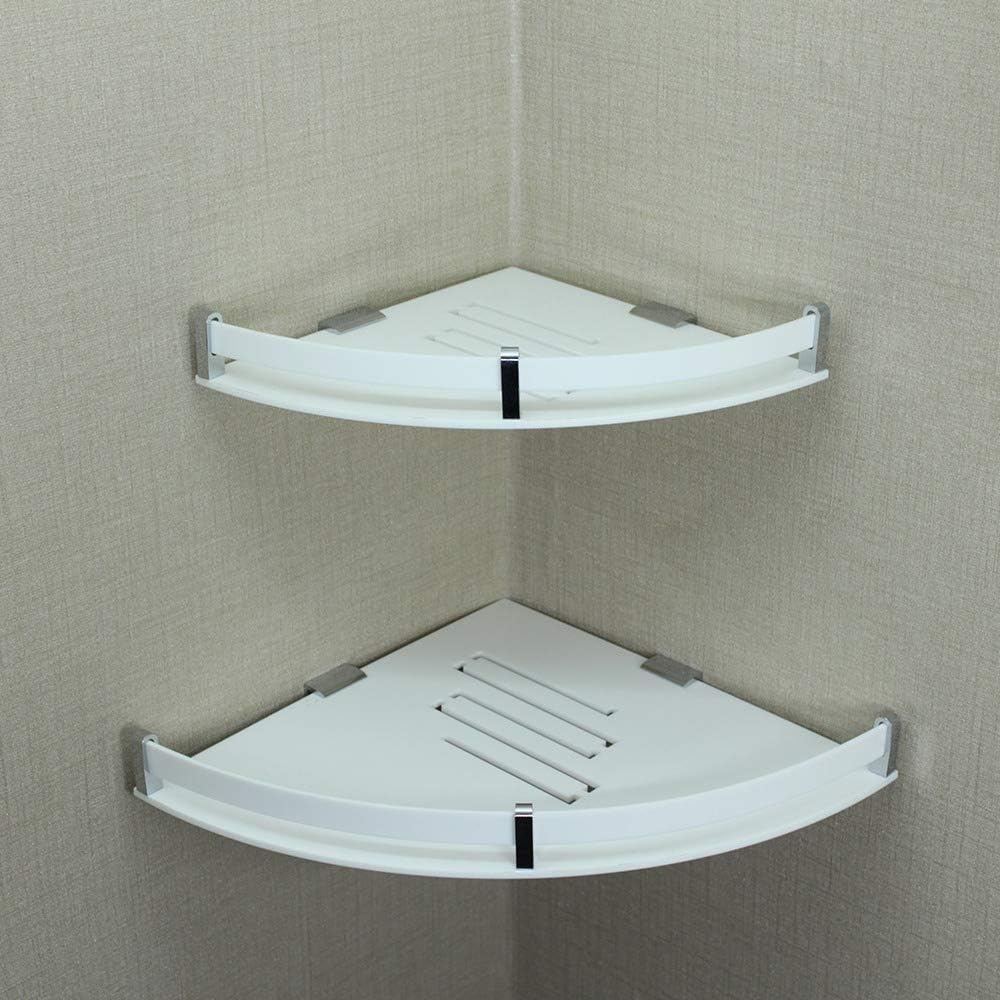 Niltrols Acrylic MultiPurpose Corner Shelf for Bathroom/Corner Shelf