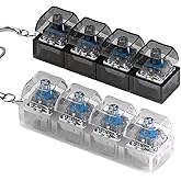 2 Pcs Keyboard Fidget Toy for Adults Fidget Clicker Decompression Fidget Keychain Stress Relief Presents for Adult to Relief 