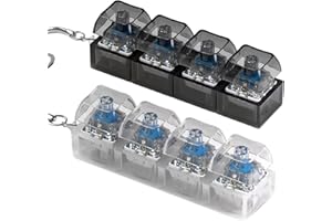 2 Pcs Keyboard Fidget Toy for Adults Fidget Clicker Decompression Fidget Keychain Stress Relief Presents for Adult to Relief 