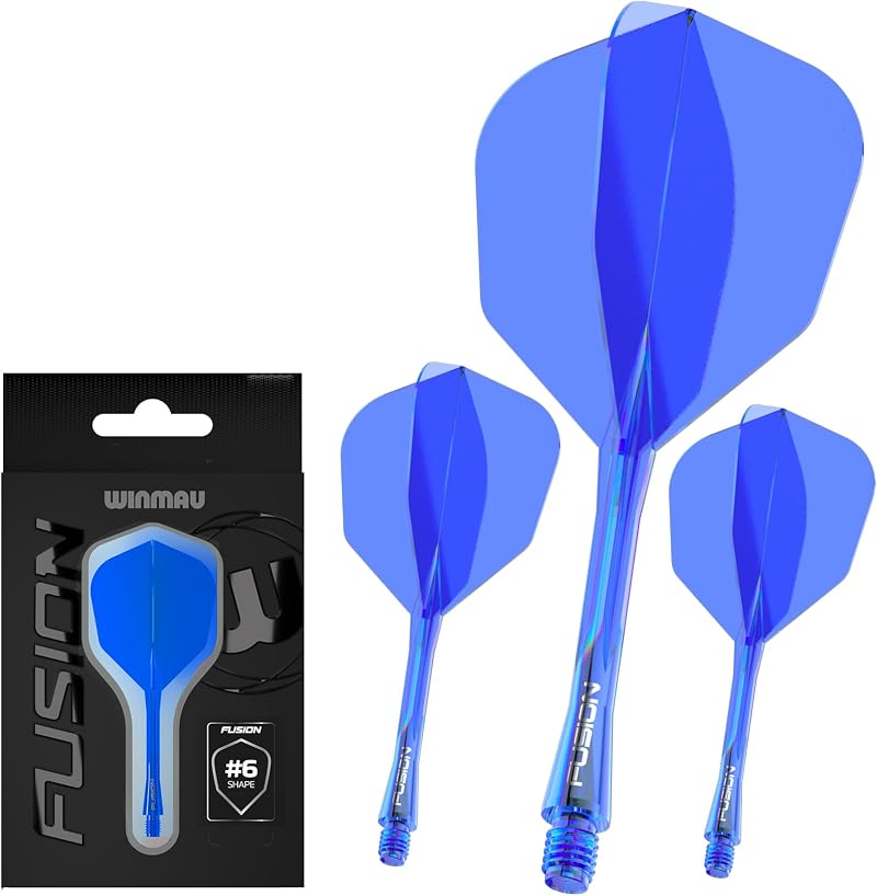 Winmau Fusion Integrated Flight and Shaft System No.6 Blue Medium