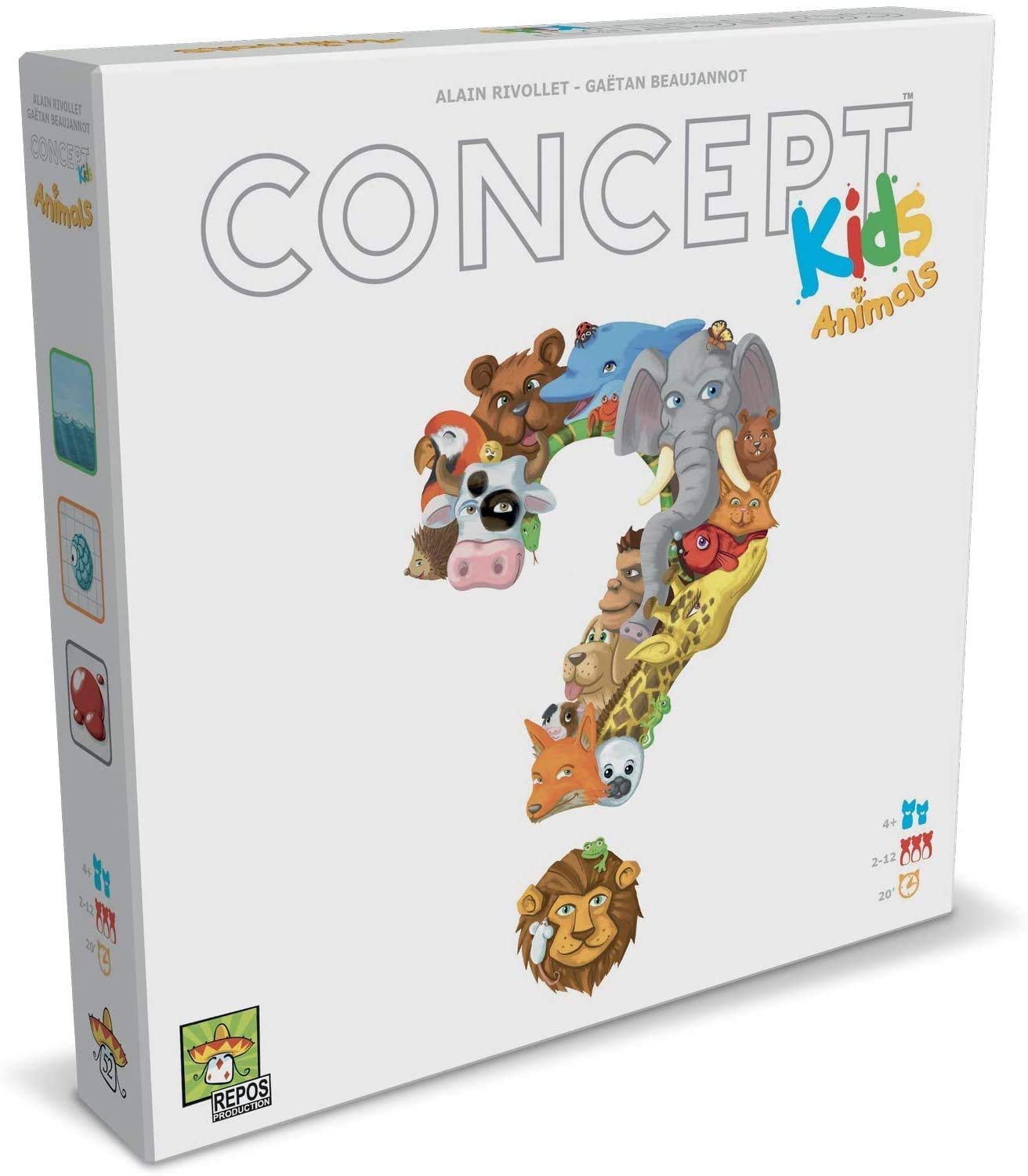 AsmodeeConcept Kids animals board game for the whole family, 8642, Italian version