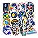 FXBUY 45 PCS Mixed Different Universe NASA Space Shuttle Stickers Spaceship Science Creative for Kids Laptop Skateboard Toy Stickers (Spaceship)