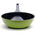 Ozeri Green Ceramic Wok, with Smooth Ceramic Non-Stick Coating (100% PTFE and PFAS Free)