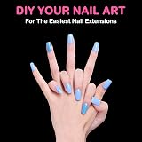 Diboniur Medium Square Nail Tips 550Pcs Full Cover 11 Sizes Soft Gel view 8