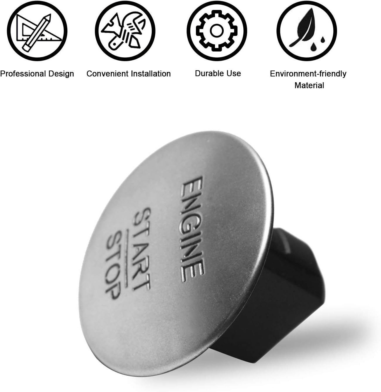 Travay Keyless Go Push Start Button Engine Ignition Switch Compatible with 2010-2014 Mercedes-Benz CL550, CLS350, E350, GL350 / GL450, GLK350, ML350, S550, SL500 Push Start Button Switch