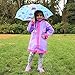 Disney Kids Umbrella and Poncho Raincoat Set, Minnie Mouse/Moana/Vampirina Girls Rain Wear For Toddler 2-3 or Kids 4-7