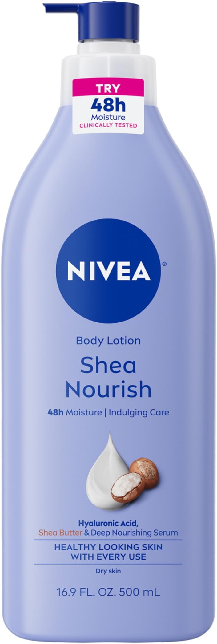 NIVEA Shea Daily Moisture Body Lotion 16.9 fl oz Hydrating Dry Skin