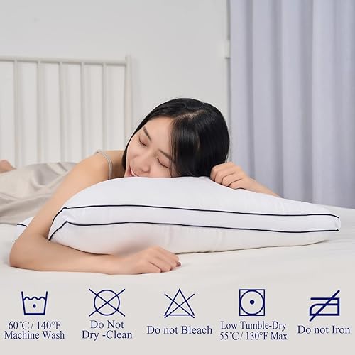 Bed Pillows for Sleeping Pack Cooling Pillow Set of for Side