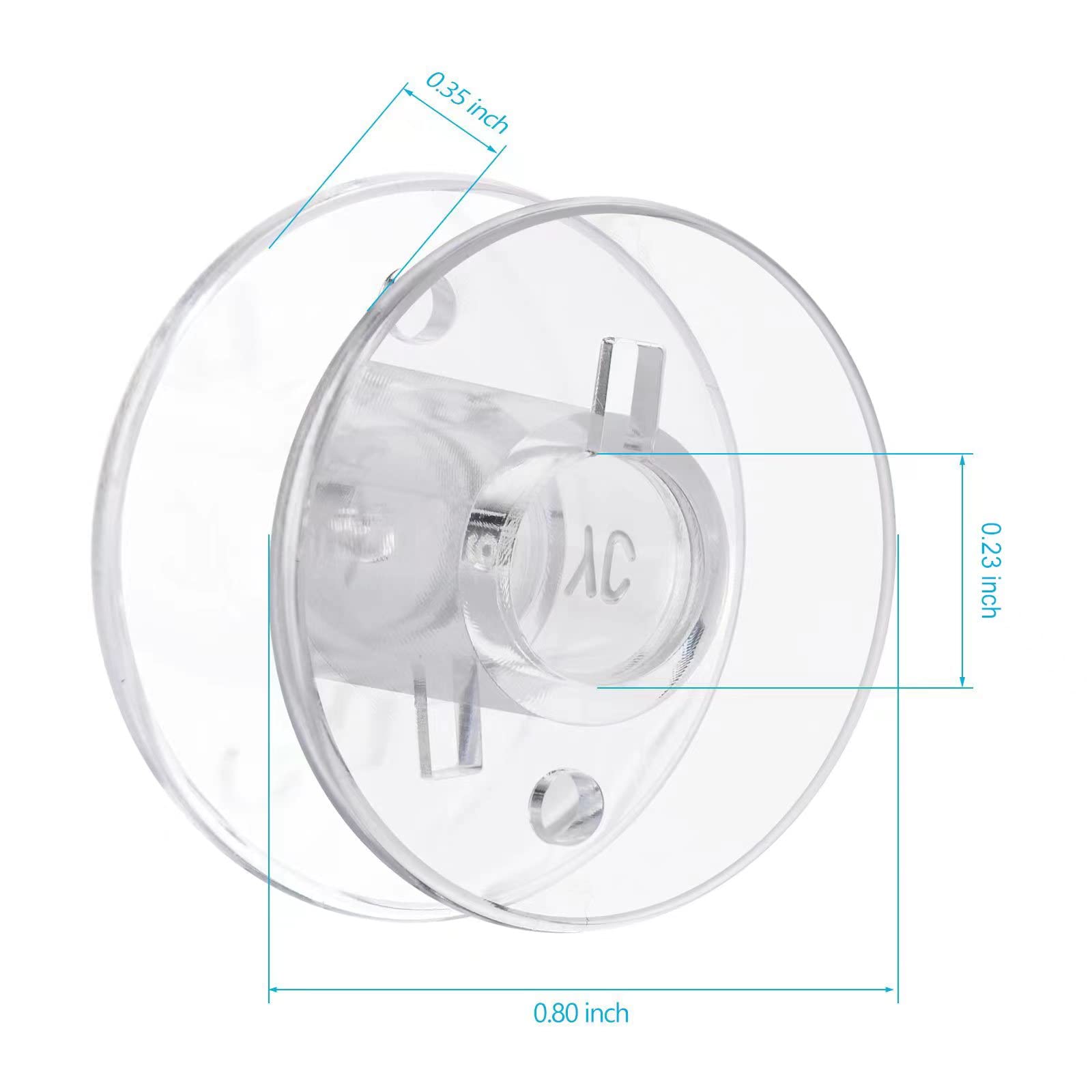50 pcs Bobbins for Sewing Machine- Eoehro, Sa156 Bobbin, 15j bobbins, Bobbins Class 15, Sewing Machine Bobbins,Sewing Accessories, Plastic Bobbins(50 pcs)