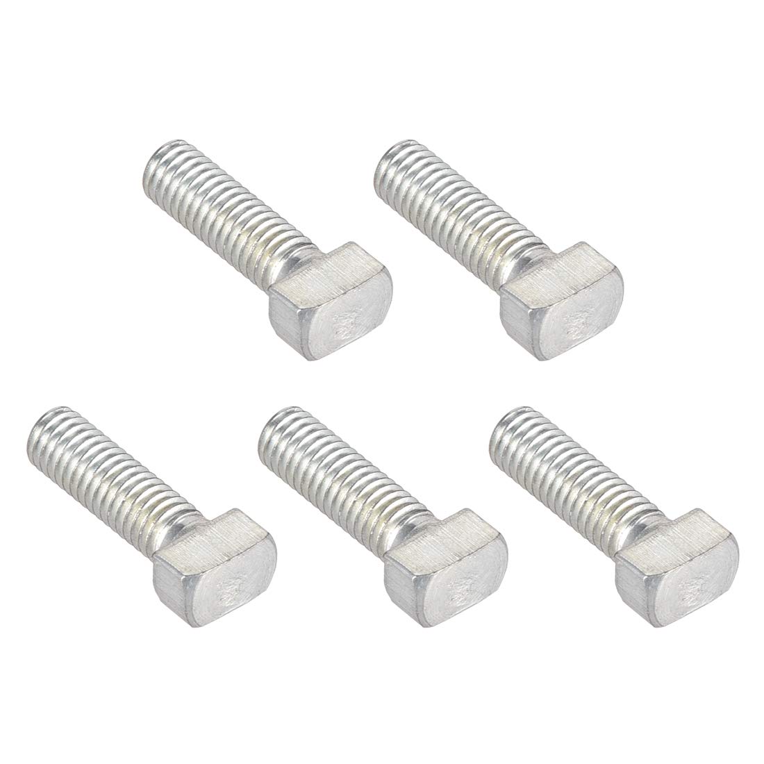 sourcing map M6 x 20mm T-Slot Drop-in Stud Screw Bolt Carbon Steel ISO 30 Series 5pcs