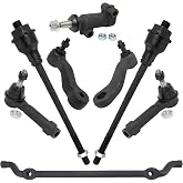 TRQ Steering Kit 8 Piece | For 99-06 Chevy Silverado 1500, Avalanche, Suburban, Tahoe, Escalade, GMC Sierra 1500 &amp; Yukon XL 1500 4WD w/ Steering Gear