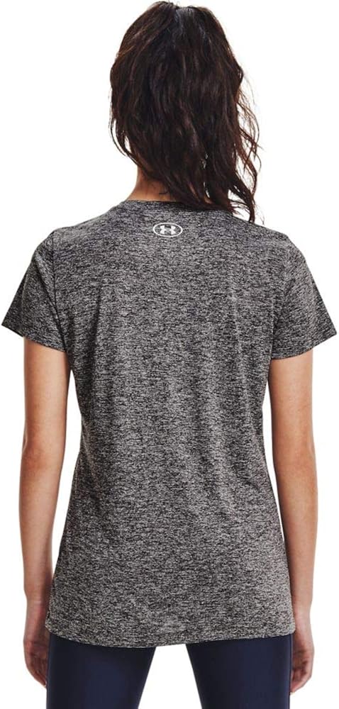 Under Armour Women's Tech Twist Script Short-Sleeve Crew Neck T-Shirt: Clothing