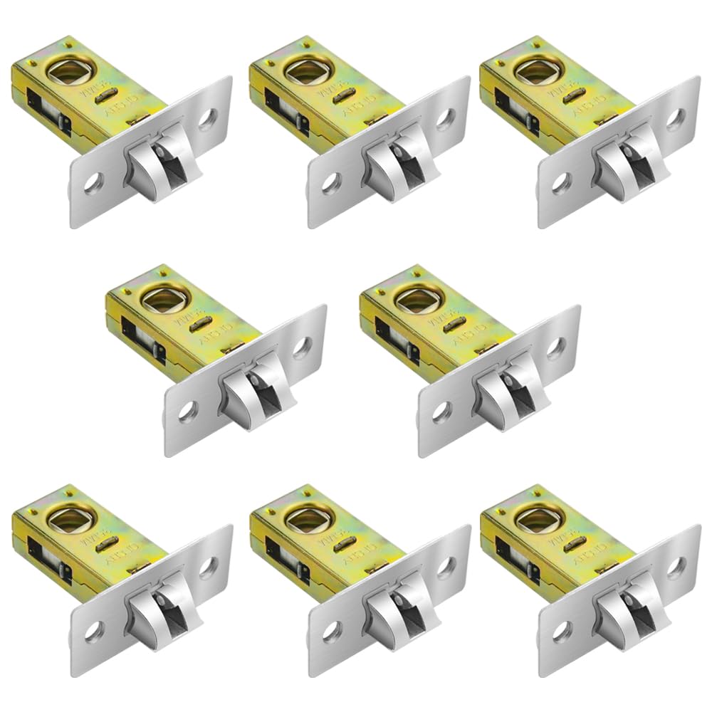 TOVOT 8PCS Tubular Latch 35MM Door-Locks Latch Mortice Latch for Internal Door Handles