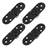 Piutouyar 4PCS Butler Tray Hinge Black, Heavy Duty