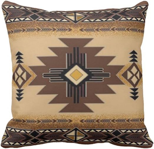 Amazon Com Emvency Throw Pillow Cover Browns Santa Fe Creams