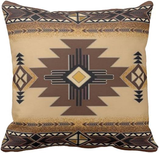 Amazon Com Emvency Throw Pillow Cover Browns Santa Fe Creams