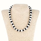 Black and White Puka Chip Shell Necklace