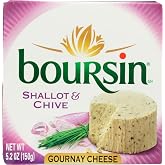 Boursin Shallot and Chive Cheese Spread, 5.2 Ounce - 6 per case.