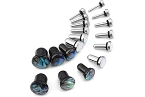 TBOSEN 18PCS Surgical Stainless Steel Stretching Kit Plugs Expander Single Flat Top Body Piercing Jewelry Set 14G-00G