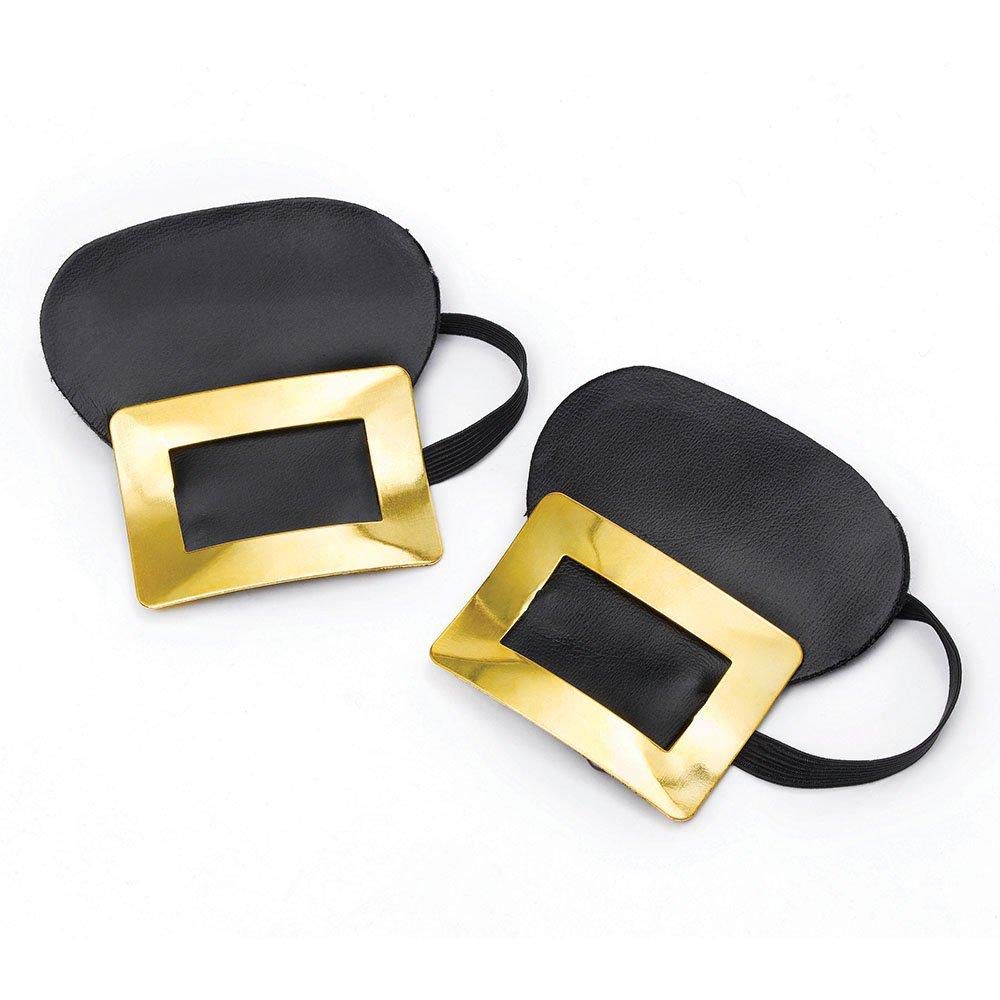Gold Metal Shoe Buckles (1 Pair) - Dazzling Design, Perfect Accessory for Weddings, Parties & Formal Events Halloween