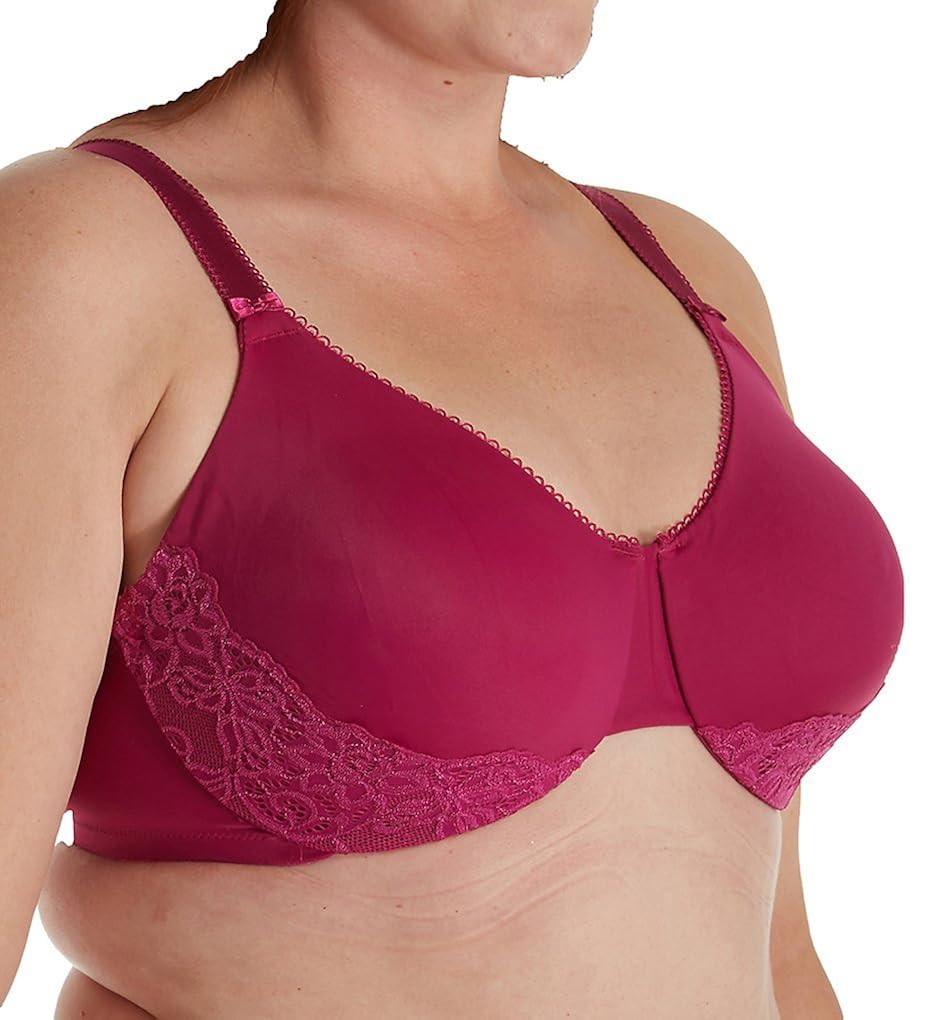 Olga Christina 38D Luxury Lift UW Bra WHITE Floral La