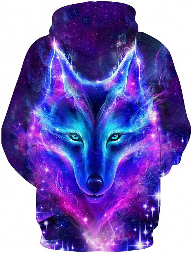 galaxy wolf sweater
