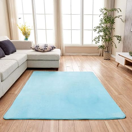 Amazon スクエアカーペット 厚手のベッドサイドラグ ノンスリップウェアラブルヨガマット ラグ カーペット オンライン通販