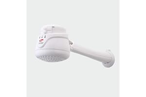 GASFLEX LORENZETTI 110V Electric Instant Hot Water Shower Head Heater + FREE wall support/tube Included (ducha electrica para agua caliente incluye nipple)