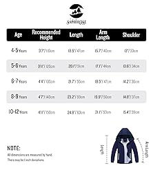 SaphiRose Kids Rain Jacket Waterproof Raincoat Mesh