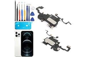 YWLRONG Earpiece for iPhone 12 Pro Max Ear Speaker Replacement for iPhone 12 Pro Max A2411 A2342 A2410 A2412 Earphone Speaker Replacement Assembly with Light Proximity Sensor Flex Cable Tools