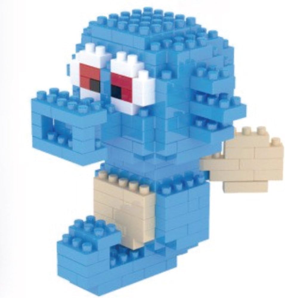 Pokemon Horsea figure. Miniblocks assembly kit. 229 miniature blocks.