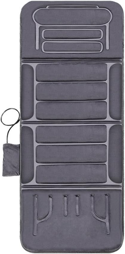 MEIDUO Multi-Functional Home Massage Mats Lumbar Vibration Electric Mattress Heating Blanket Elderly Waist Back (Color : Gray)