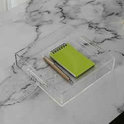 KEVLANG Clear Sturdy Acrylic Tray with