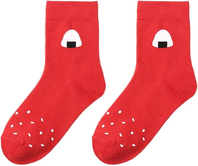 Amazon ソックス レディース Usubeni メンズ ショートソックス 靴下 くつした 寿司柄 おもしろ 綿 通気性抜群 春秋冬 原宿系 可愛い ミドル丈 A ソックス 通販