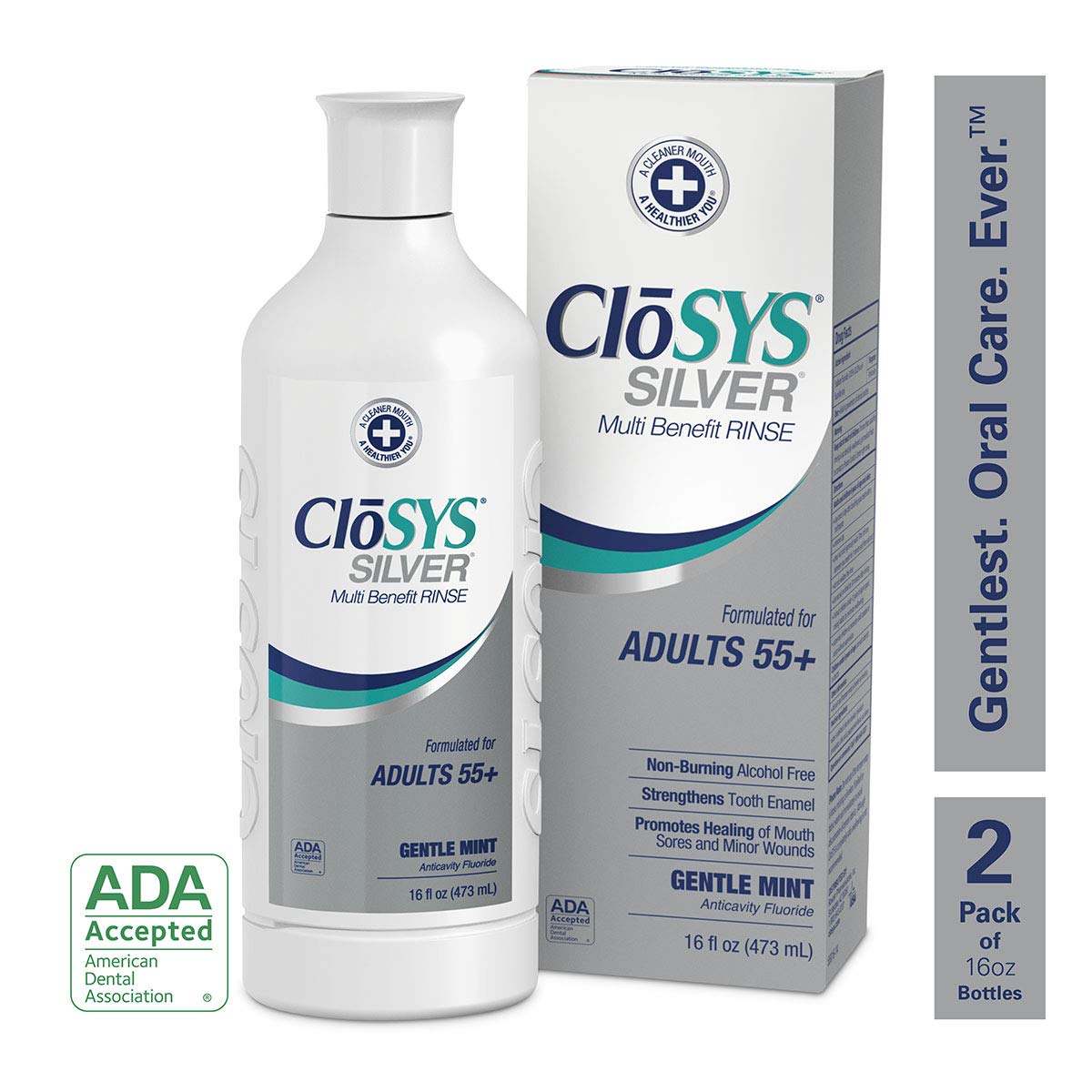 CloSYS Oral Care Trial Size Kit, Mouthwash, Toothpaste, Breath Spray