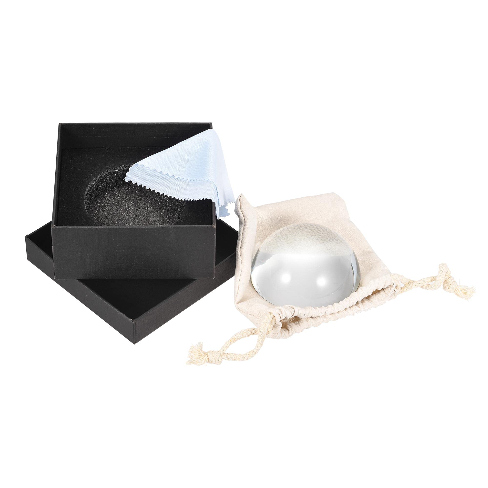 sourcing map 80mm Dome Magnifier 6X Acrylic Half Ball Reading Magnifying Glass