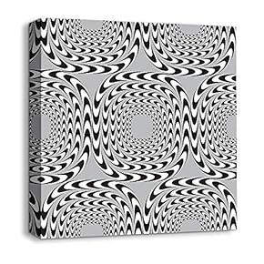 Canvas Wall Art - Abstract Visual Illusion - Giclee Painting Wall Art for Bedroom Living Room Home Decoration - 12x12 inches