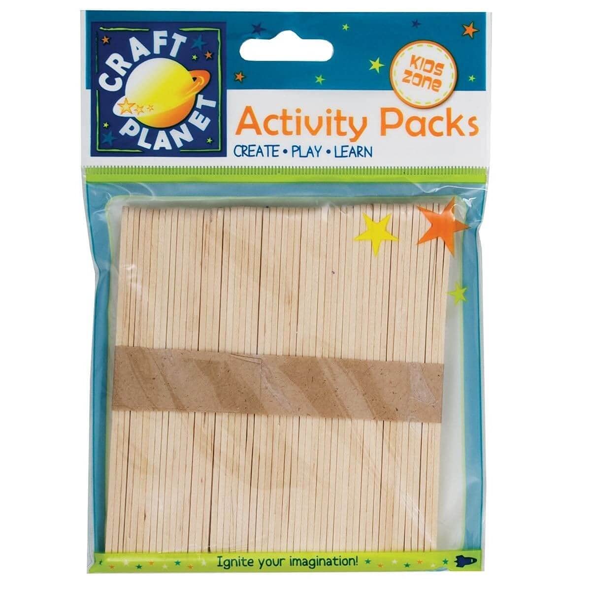 Craft Planet Lollipop Sticks Approx 50 Pieces, Natural Coloured, Wooden Stick, Art, Crafts Projects, Model Making, Cake Pop, Plant Labels, Ice Lolly, Wood Coloured — image 1