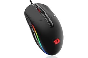 Redragon M719 Invader Wired Optical Gaming Mouse, 7 Programmable Buttons, RGB Backlit, 10,000 DPI, Ergonomic PC Computer Gami