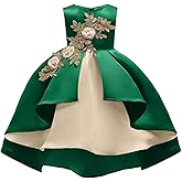 NSSMWTTC 2-9Y Toddler Evening Dresses Flower Girls Wedding Formal Party Midi Dress