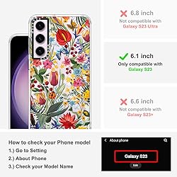 MOSNOVO for Galaxy S23 Case, [Buffertech 6.6 ft