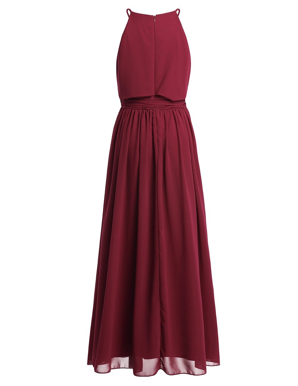 iiniim Women's Halter Chiffon Wedding Maxi Dress Evening Party Bridesmaid Long Dresses