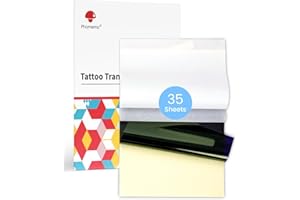 Phomemo 35 Sheets Tattoo Stencil Paper, Transfer Paper for Tattooing, Compatible with Itari M08F, TP81, TP83, A886, A887, TP88 Printer & Tattoo Supplies, A4 Size