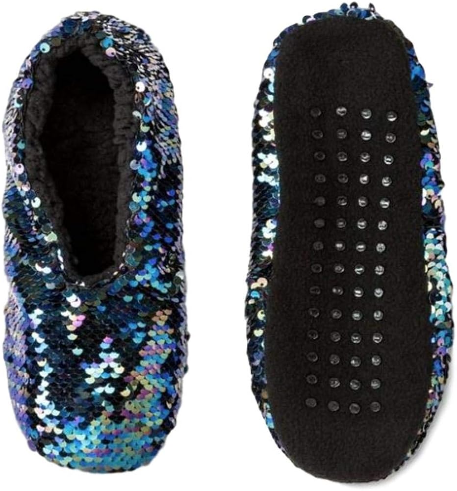 girls sequin slippers