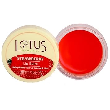 Lotus Herbals Lip Balm, Strawberry, 5g (Pack of 3)
