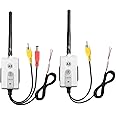 5.8 GHz Wireless Video Transmitter and Receiver Kit for The Vehicle Backup Camera and Car Rear View Parking Monitor