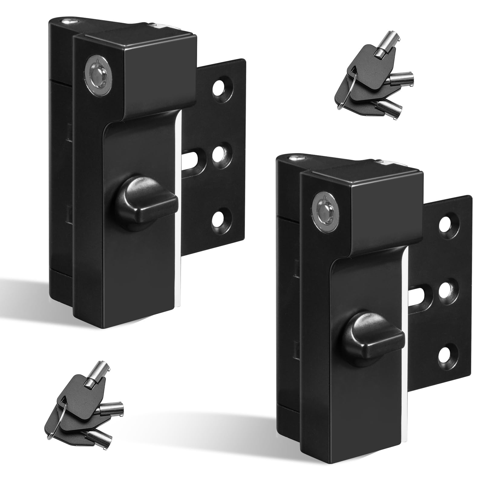 Photo 1 of MOSECYOU Door Reinforcement Lock with Lockable Feature, 2 Pack, Extra Heavy Duty Version, Prevent Kick-ins or Unauthorized Exit, for Child Safety, Security Lock Inside for Front Door/Bedroom