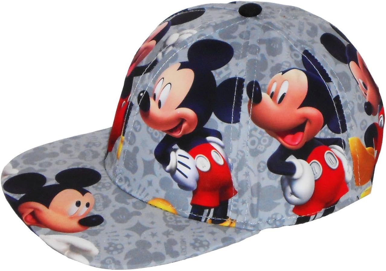Disney Mickey Mouse Boys Baseball Cap with Mickey Images: Clothing