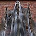 70In Halloween Ghost Decorations Scary Props Life Size Hanging Skeleton Flying Ghost Decor for Yard Outdoor Indoor Party (Yellow, 1 PCS)